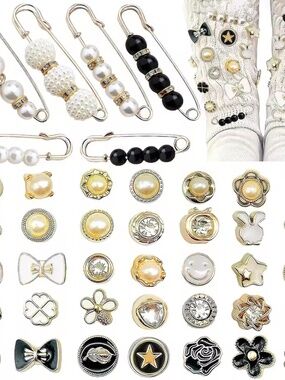Elements Pin Removable Studs Brooch Mini Button Sneakers Shoe Clips